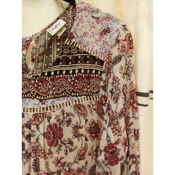 Daytrip Womens Long Sleeve Floral‎ Print Blouse Size L - Picture 3 of 10